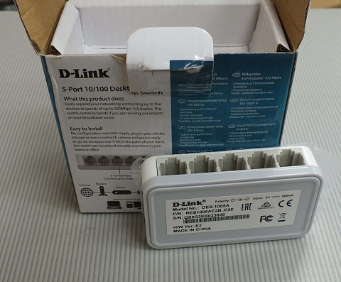 Коммутатор D-Link DES-1005A, 5 портов