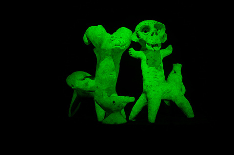 Свистульки из раскопок в Керчи 3D голограмма 