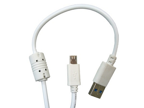 Кабель USB 2А PS-92 (штекер microUSB - штекер USB, фильтр) 1,5м