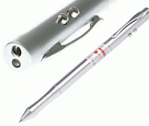 Фонарик Следопыт SL-12 (ручка,стилус,лазер)