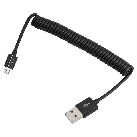 Кабель USB BS-411 витой (штекер microUSB - штекер USB) 1м