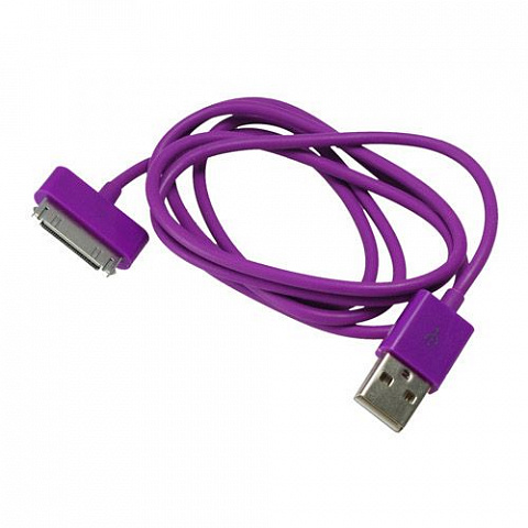 Кабель USB BS-425 цветной (для iPhone4) 1м